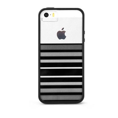 Термополиуретанов калъф за iPhone 5S, iPhone 5, iPhone SE - X-doria Scene Plus Black Stripe Case (черен-прозрачен) | JAR Computers Термополиуретанов калъф за iPhone 5S, iPhone 5, iPhone SE - X-doria Scene Plus Black Stripe Case (черен-прозрачен)