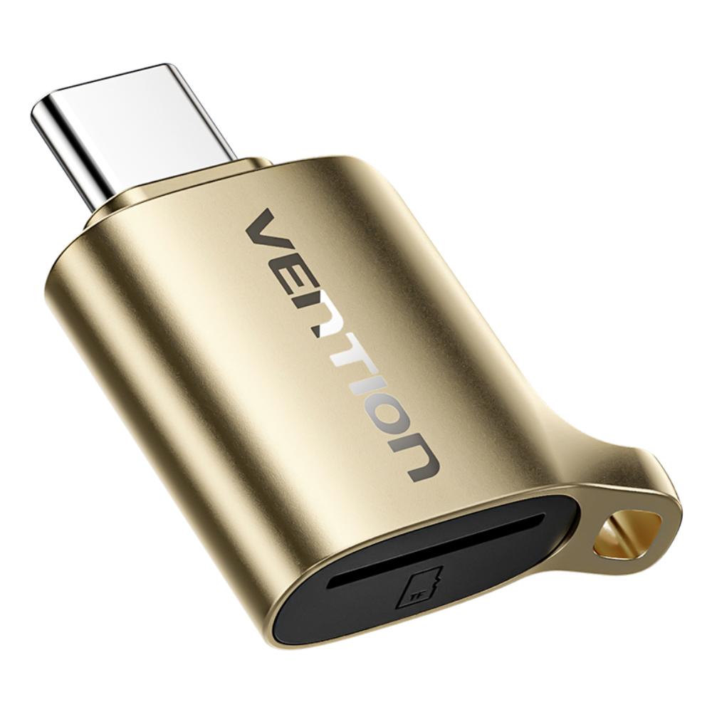 VENTION USB 3.0 Type-C MicroSD Card Reader Gray Zinc Alloy Type (CLNJ0) (VENCLNJ0) | JAR Computers VENTION USB 3.0 Type-C MicroSD Card Reader Gray Zinc Alloy Type (CLNJ0) (VENCLNJ0)
