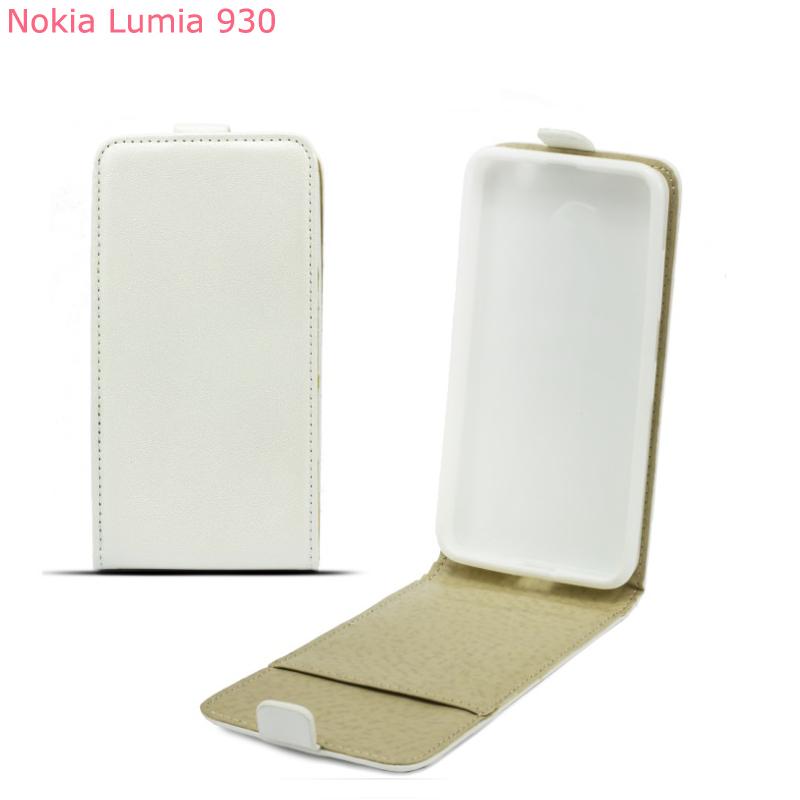 Вертикален кожен калъф с джоб за Nokia Lumia 930 - Leather Pocket Flip Case (бял) | JAR Computers Вертикален кожен калъф с джоб за Nokia Lumia 930 - Leather Pocket Flip Case (бял)