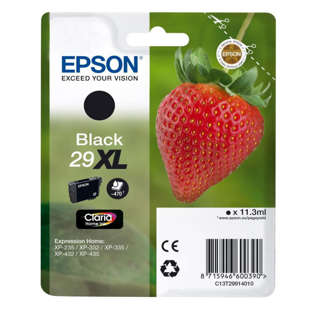 XP 235/332/335/432/435 SERIES 29 INK CRTR BLACK XL (EPST299140)