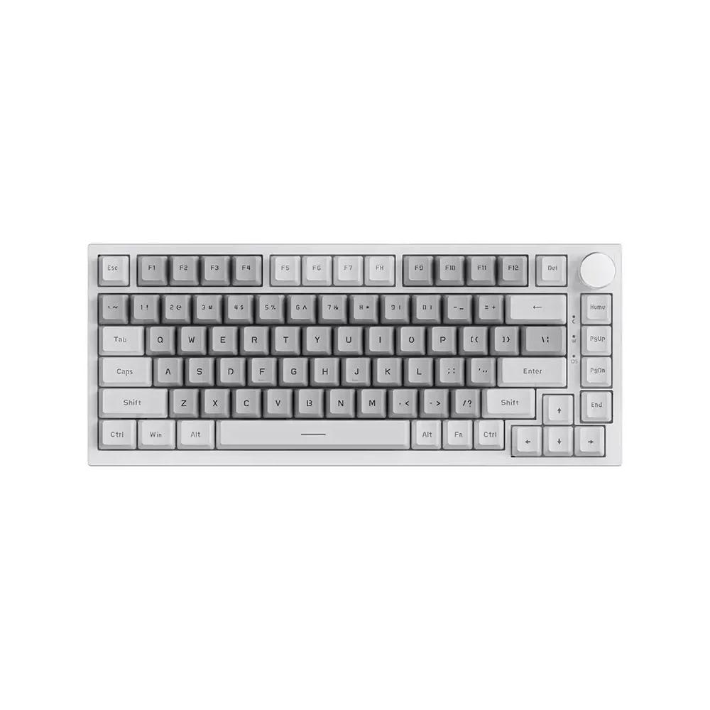 Ajazz геймърска механична клавиатура Gaming Mechanical Keyboard AK820 - Mille feuille Yellow Switches [Linear] (English US), White Gray, White Light