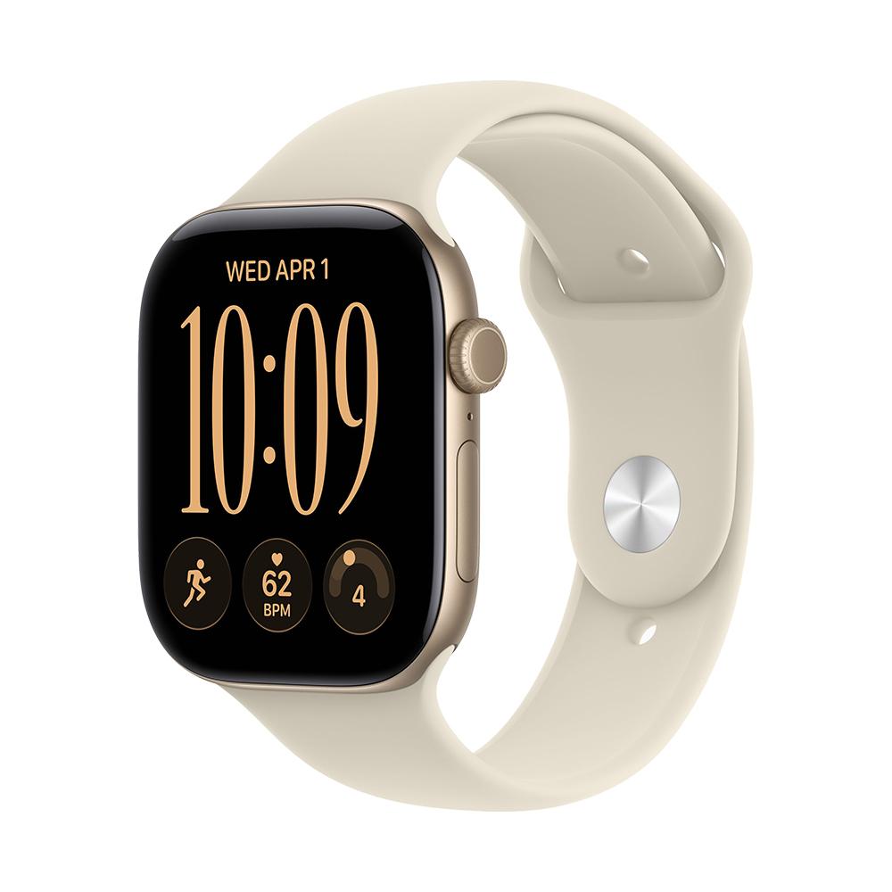 Apple Watch S12 Cellular 46mm Light Gold Aluminium Case with Sand Sport Band - S/M | JAR Computers Apple Watch S12 Cellular 46mm Light Gold Aluminium Case with Sand Sport Band - S/M