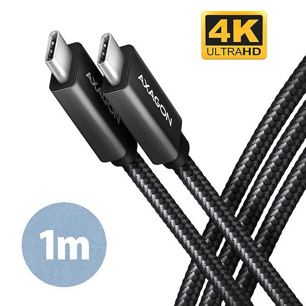 Cable USB3 C-C, M/M, 1m, 100W,AXAGON BUCM32-CM10AB | JAR Computers Cable USB3 C-C, M/M, 1m, 100W,AXAGON BUCM32-CM10AB