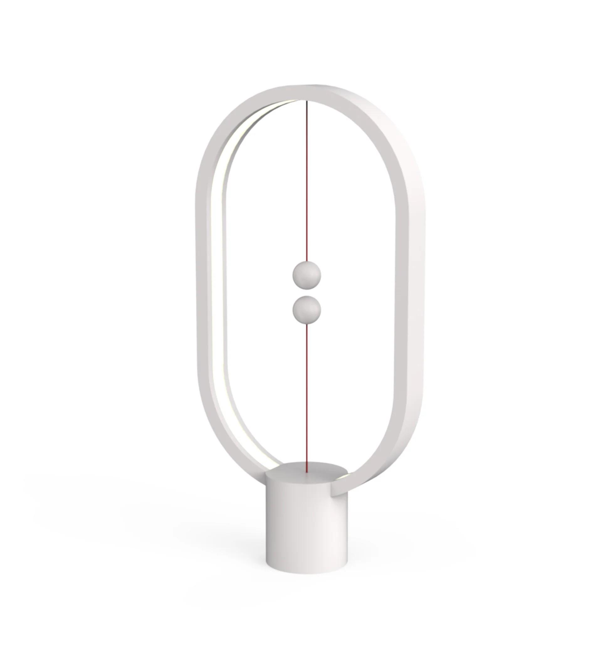 DesignNest DH0075WT Heng Balance Lamp Ellipse Plastic настолна лампа, USB-C, бяла | JAR Computers DesignNest DH0075WT Heng Balance Lamp Ellipse Plastic настолна лампа, USB-C, бяла