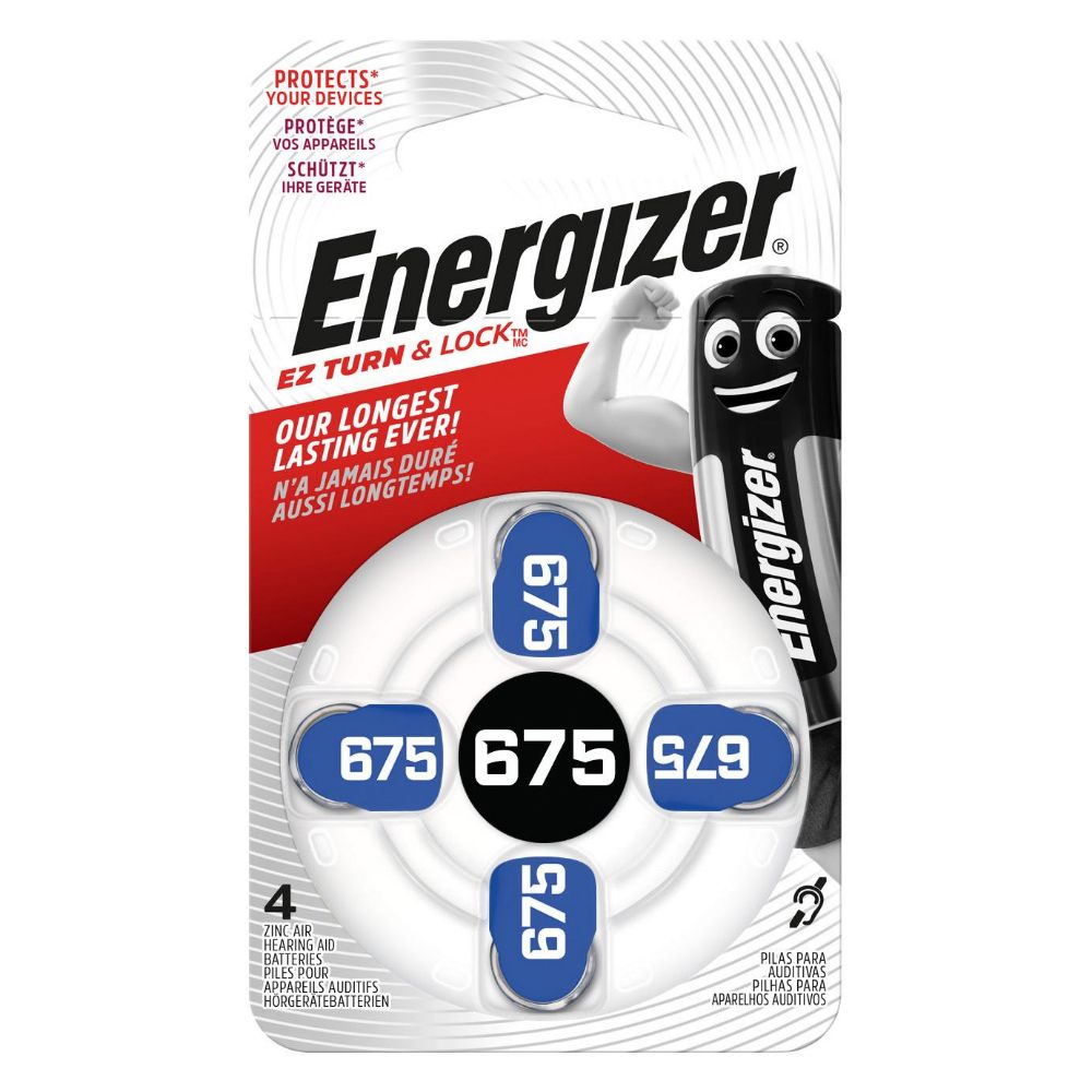 Energizer Μπαταρίες Ακουστικών Βαρηκοΐας 675 1.4V 4τμχ (22579673) (ENE22579673) | JAR Computers Energizer Μπαταρίες Ακουστικών Βαρηκοΐας 675 1.4V 4τμχ (22579673) (ENE22579673)