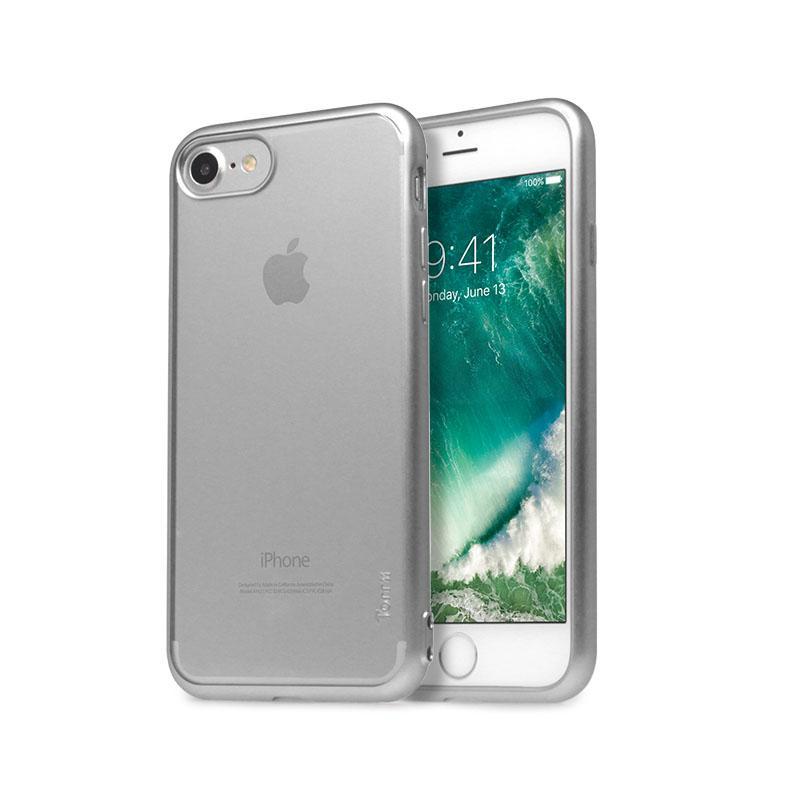 Хибриден кейс с калено стъкло за iPhone SE (2022), iPhone SE (2020), iPhone 8, iPhone 7 - Torrii ChromeJelly Case (прозрачен-сребрист) | JAR Computers Хибриден кейс с калено стъкло за iPhone SE (2022), iPhone SE (2020), iPhone 8, iPhone 7 - Torrii ChromeJelly Case (прозрачен-сребрист)