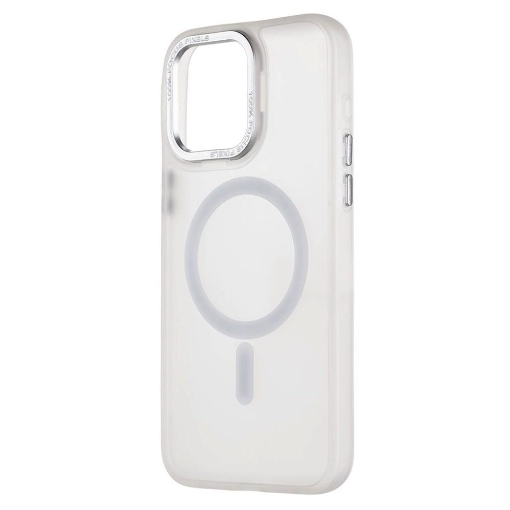 Хибриден удароустойчив кейс с MagSafe за iPhone 15 Pro Max - OBALME Misty Keeper MagSafe Case (бял-прозрачен) | JAR Computers Хибриден удароустойчив кейс с MagSafe за iPhone 15 Pro Max - OBALME Misty Keeper MagSafe Case (бял-прозрачен)