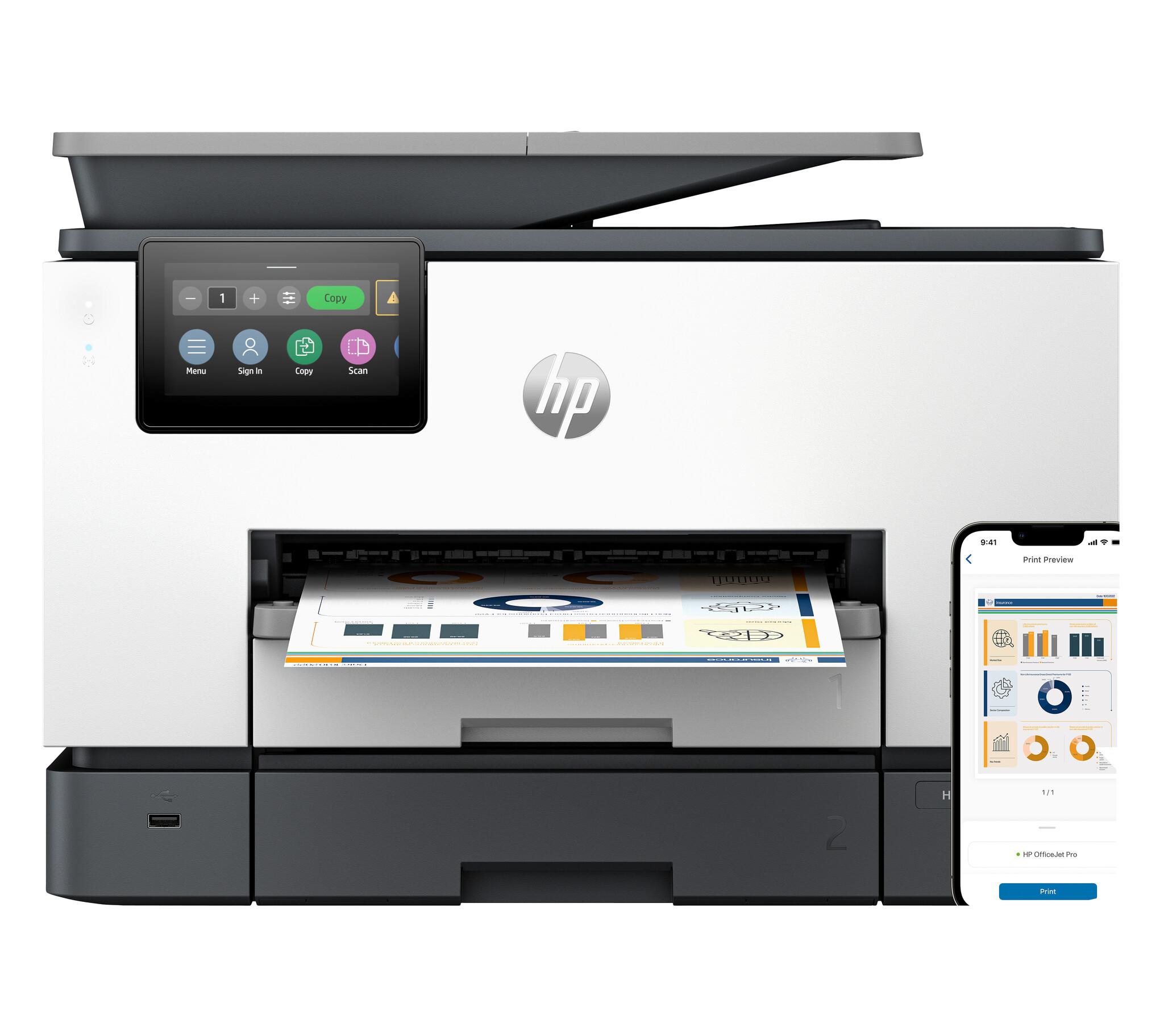 HP OfficeJet Pro 9130b Wireless All-in-One Color Принтер, Two-sided printing; Copier, Scanner | JAR Computers HP OfficeJet Pro 9130b Wireless All-in-One Color Принтер, Two-sided printing; Copier, Scanner