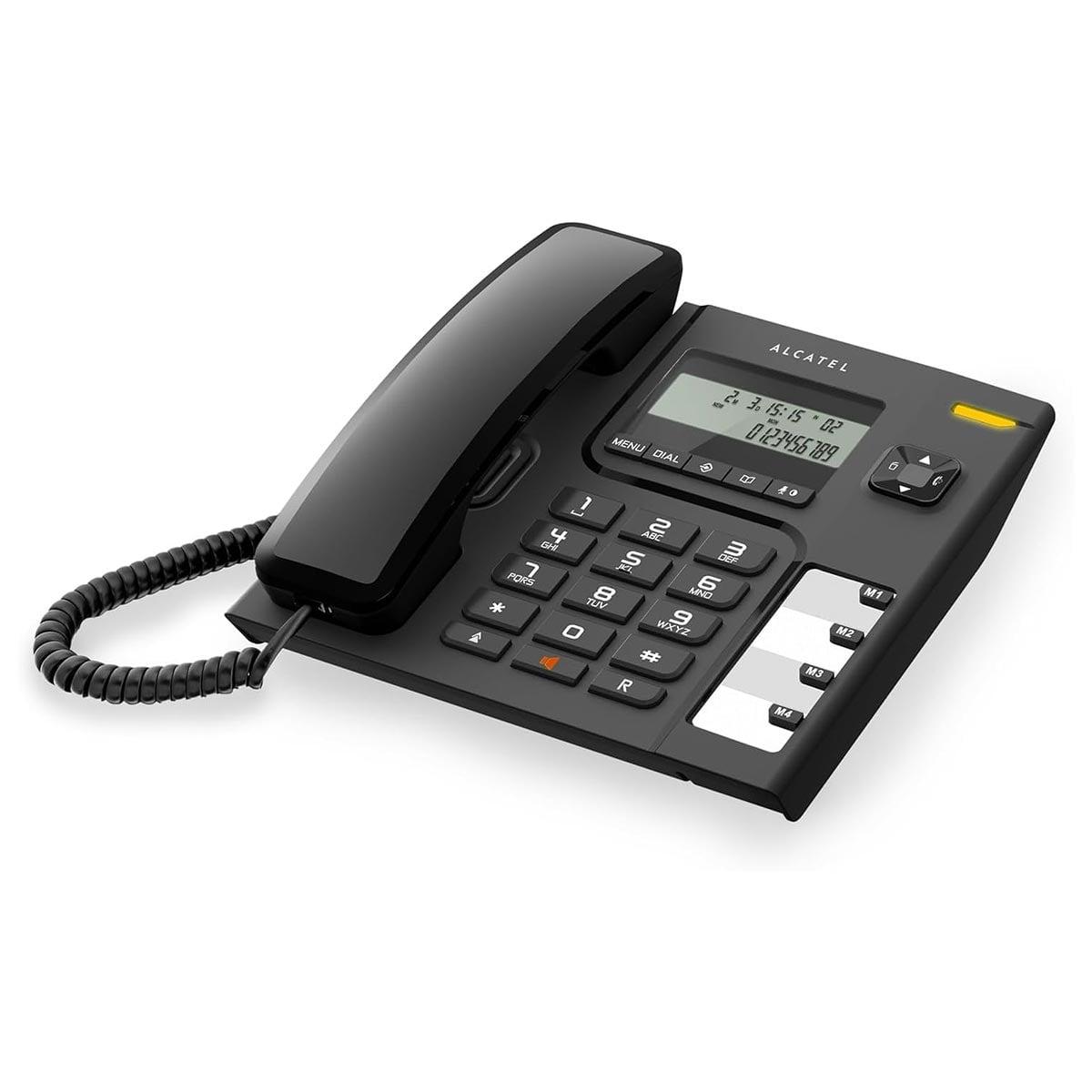Жичен телефон Alcatel Temporis 56, LCD, списък на пропуснати повиквания 68 броя