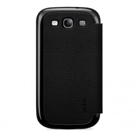 Кожен калъф за Samsung Galaxy S3 i9300 - Belkin Micra Folio (черен) | JAR Computers Кожен калъф за Samsung Galaxy S3 i9300 - Belkin Micra Folio (черен)