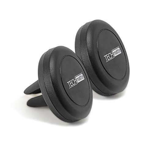 Комплект 2 броя магнитна поставка за радиатора на кола за смартфони - TechMatte MagGrip Air Vent Mount (черен) | JAR Computers Комплект 2 броя магнитна поставка за радиатора на кола за смартфони - TechMatte MagGrip Air Vent Mount (черен)
