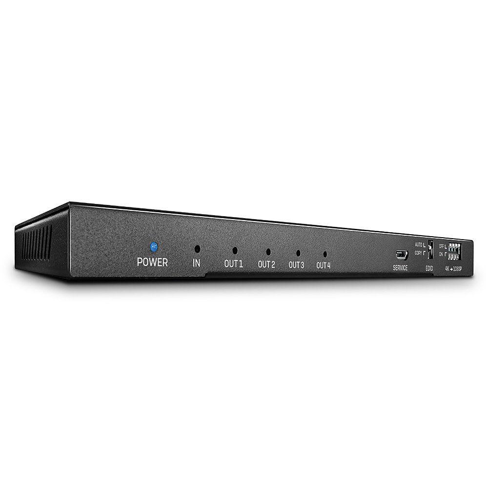 LINDY LNY-38231 :: 4-портов HDMI 18G сплитер с Audio & Downscaling | JAR Computers LINDY LNY-38231 :: 4-портов HDMI 18G сплитер с Audio & Downscaling