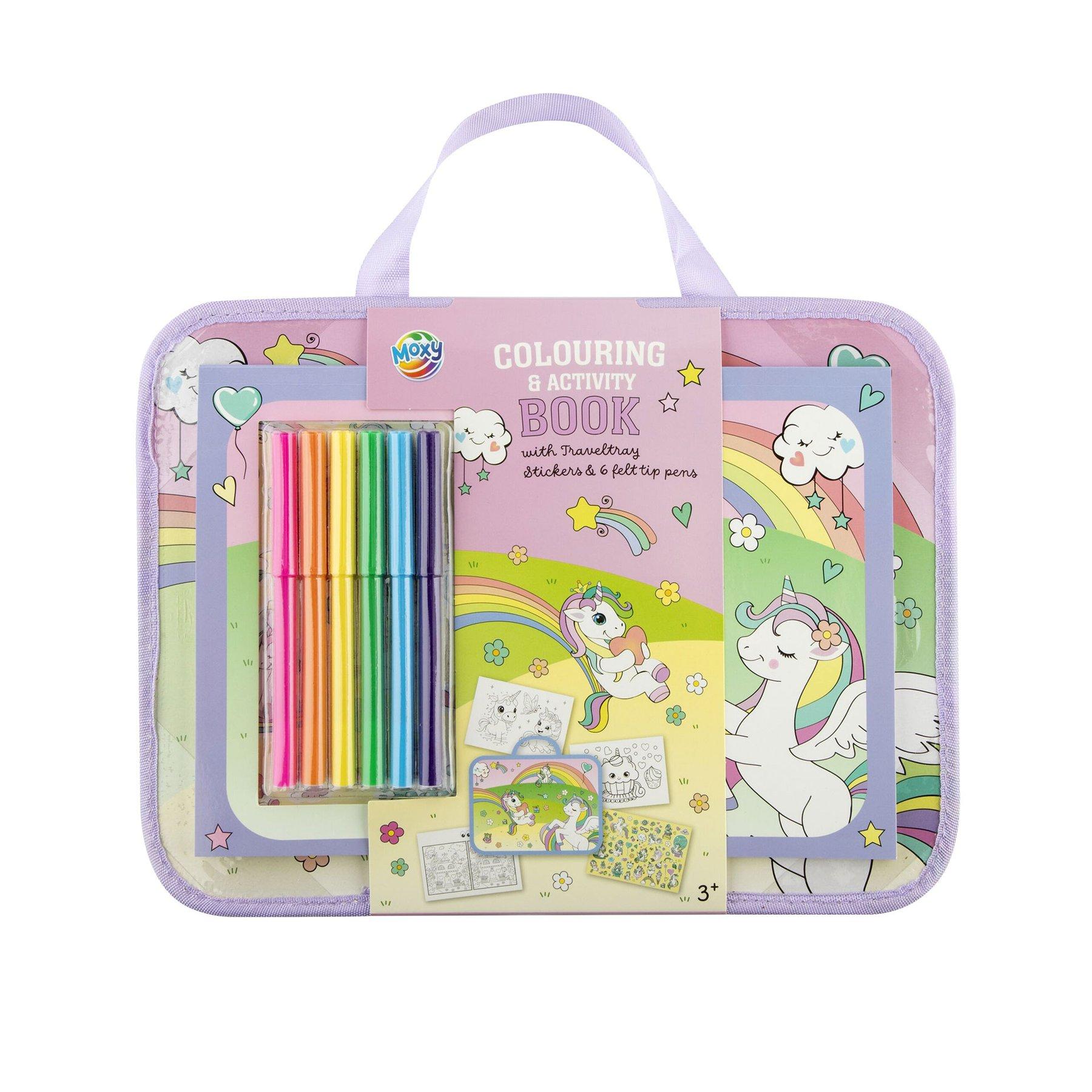 Moxy Комплект за оцветяване и дейности Еднорог, за пътуване | JAR Computers Moxy Комплект за оцветяване и дейности Еднорог, за пътуване