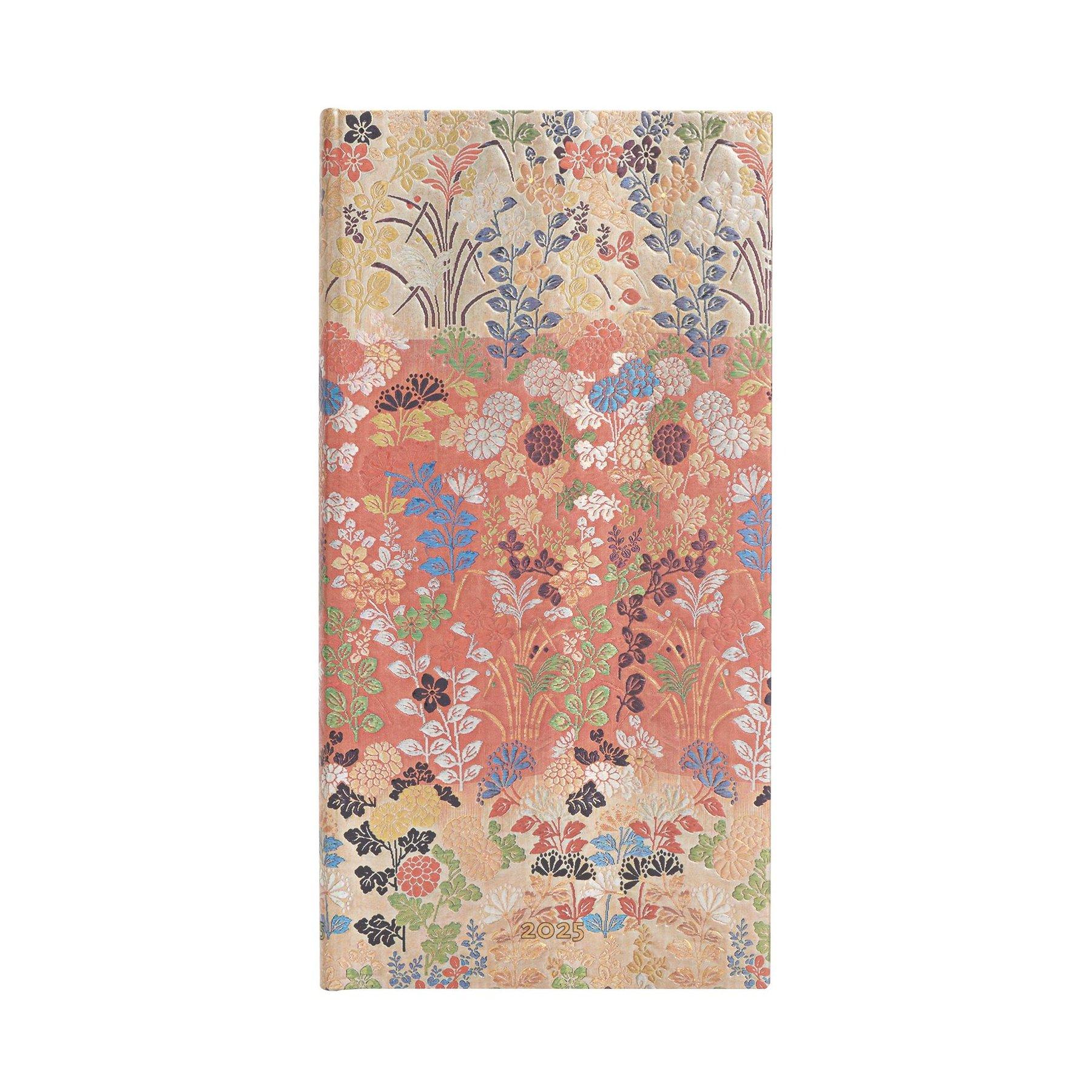 Paperblanks Планер Kara-Ori, Slim, хоризонтален, твърда корица, 80 листа, за 2025 година