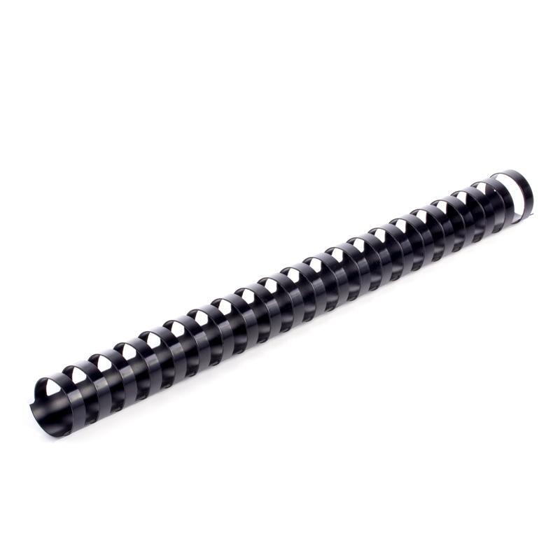 Top Office Спирали за подвързване, 25 mm, черни, 50 броя
