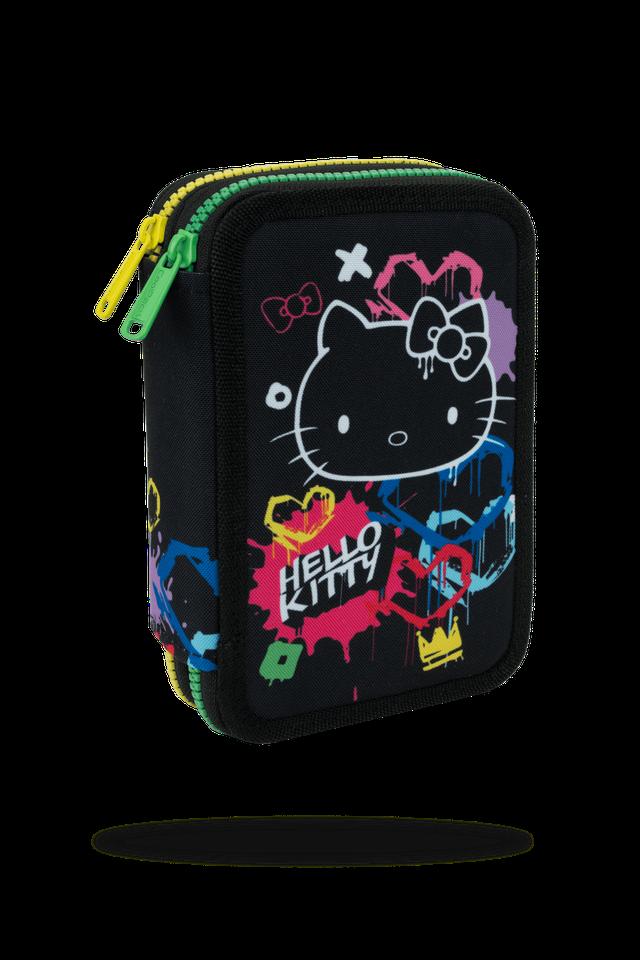 Ученически несесер с пособия COOLPACK - JUMPER 2 - Hello Kitty Neon Black