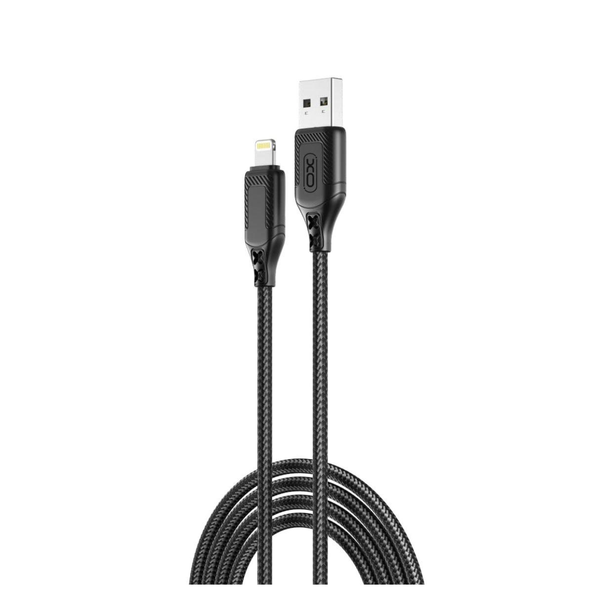 XO Кабел USB-A - Lightning, 1м, 2.4A,черен - NB235 | JAR Computers XO Кабел USB-A - Lightning, 1м, 2.4A,черен - NB235