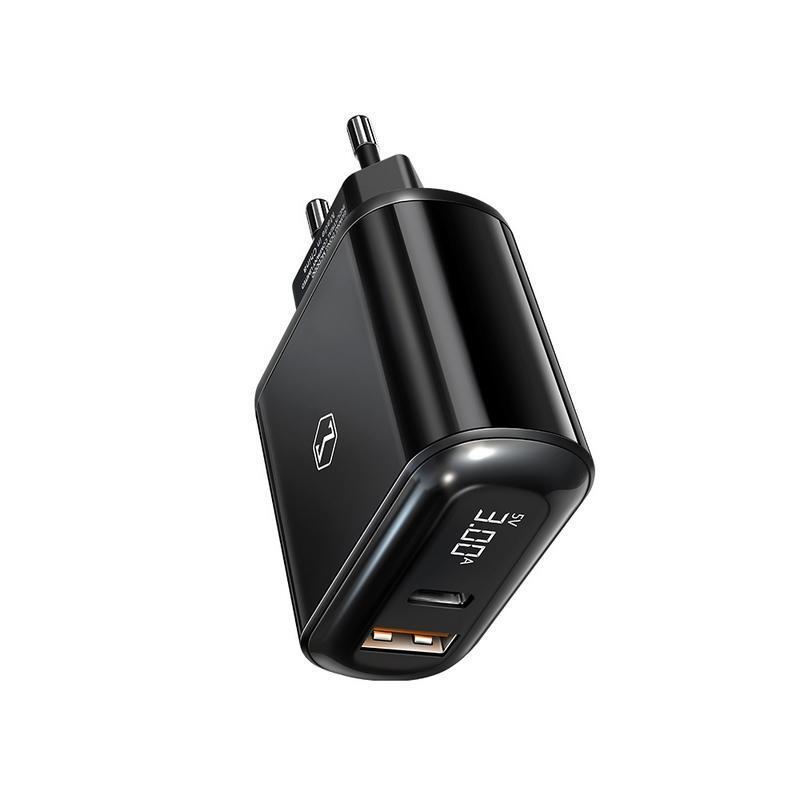 Зарядно устройство Xmart PD 220V USB+USB-C 20W LED | JAR Computers Зарядно устройство Xmart PD 220V USB+USB-C 20W LED