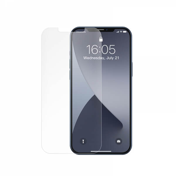 Baseus Full Screen Frosted Tempered Glass (SGAPIPH67N-LM02) - матирано стъклено защитно покритие за целия дисплей на iPhone 12 Pro Max (матиран) (2 броя)