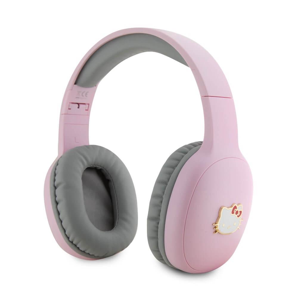 Безжични блутут слушалки с микрофон за мобилни устройства - Hello Kitty Bicolor Kitty Metal Head Logo Bluetooth Headphones (розов) | JAR Computers Безжични блутут слушалки с микрофон за мобилни устройства - Hello Kitty Bicolor Kitty Metal Head Logo Bluetooth Headphones (розов)