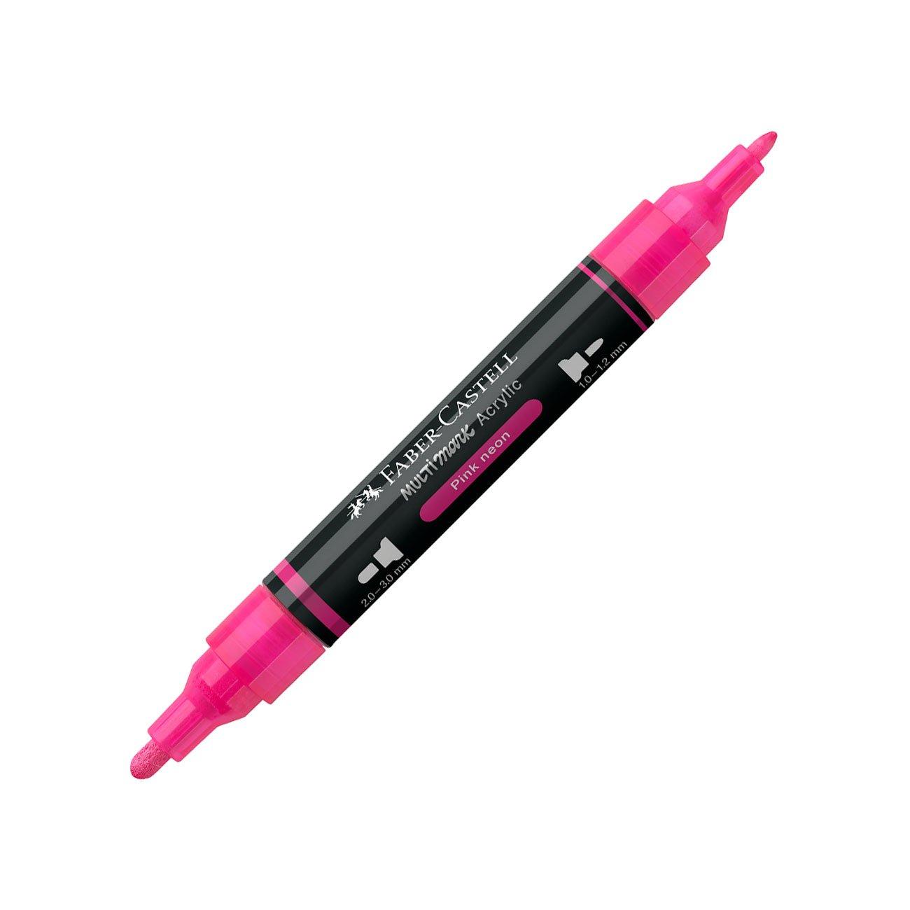 Faber-Castell Акрилен маркер Multimark, № 253, неоноворозов