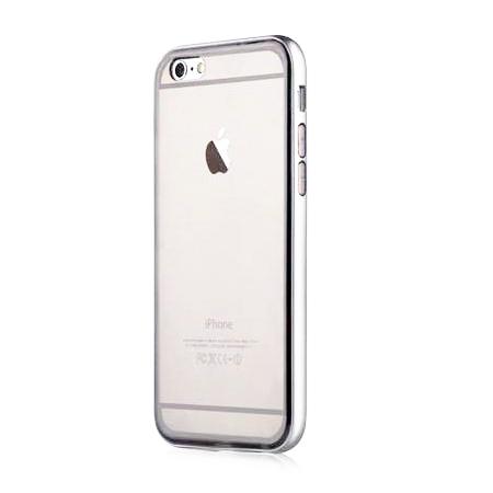 Хибриден бъмпер-кейс (алуминий + TPU) за iPhone 6, iPhone 6S - Devia Fresh Bumper Case (сребрист) | JAR Computers Хибриден бъмпер-кейс (алуминий + TPU) за iPhone 6, iPhone 6S - Devia Fresh Bumper Case (сребрист)