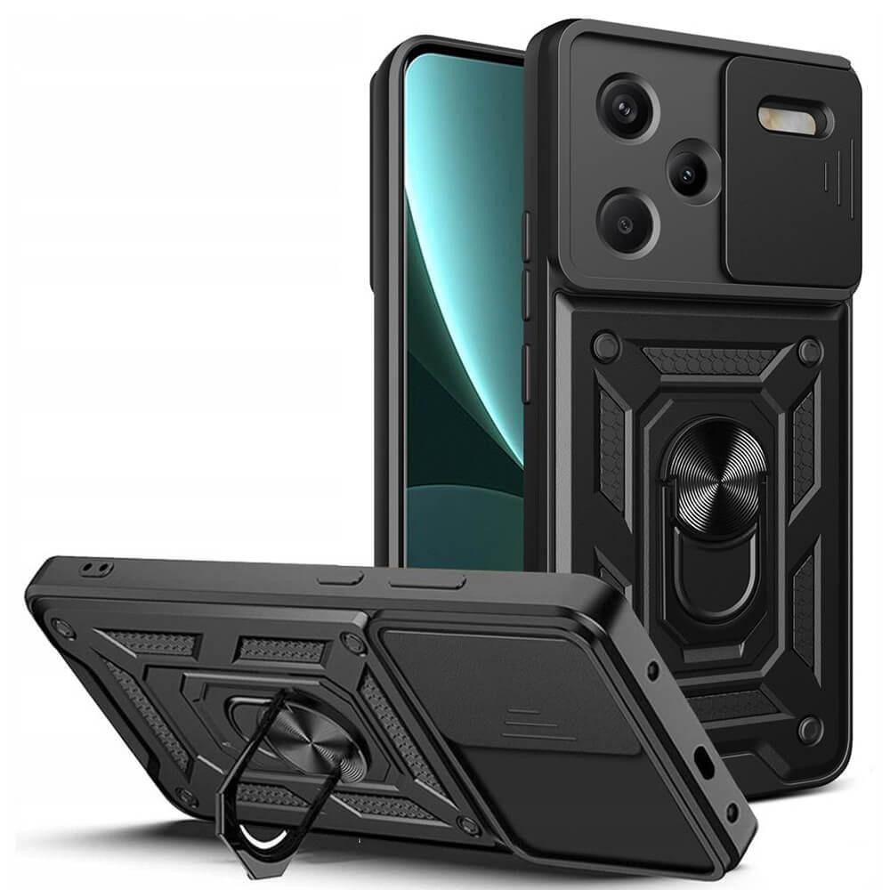 Хибриден удароустойчив кейс с пръстен против изпускане за Xiaomi Redmi Note 13 Pro Plus 5G (черен) - Techsuit CamShield Case | JAR Computers Хибриден удароустойчив кейс с пръстен против изпускане за Xiaomi Redmi Note 13 Pro Plus 5G (черен) - Techsuit CamShield Case