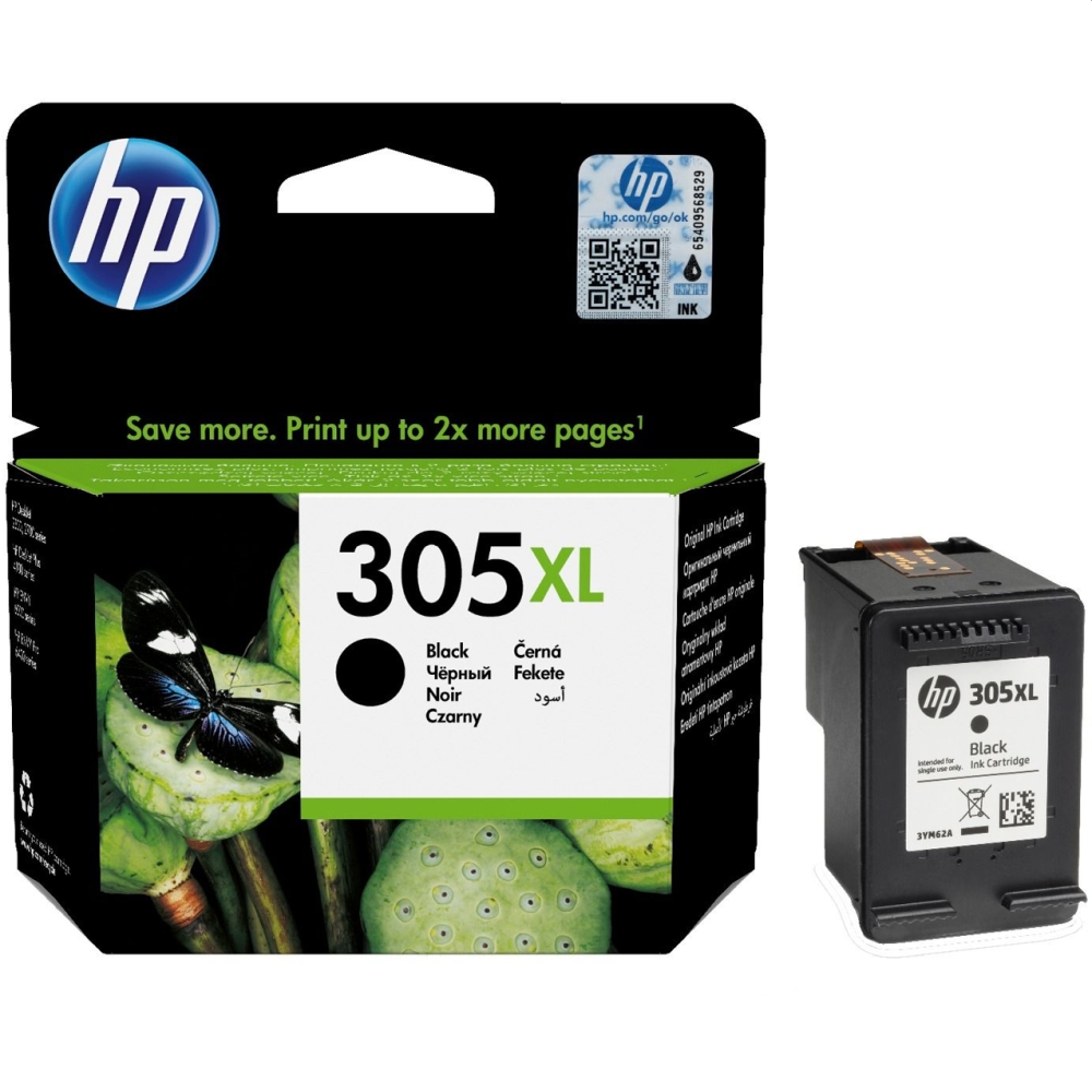 HP 3YM62AE 305XL оригинална мастилена касета (черна) | JAR Computers HP 3YM62AE 305XL оригинална мастилена касета (черна)