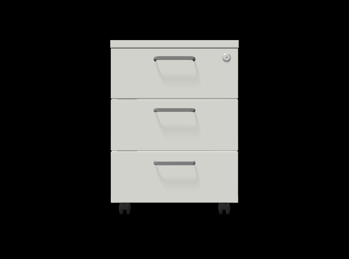 Мобилен контейнер с три чекмеджета Easy Space 3D, 430х600х600мм, ПДЧ 18 мм, бял | JAR Computers Мобилен контейнер с три чекмеджета Easy Space 3D, 430х600х600мм, ПДЧ 18 мм, бял