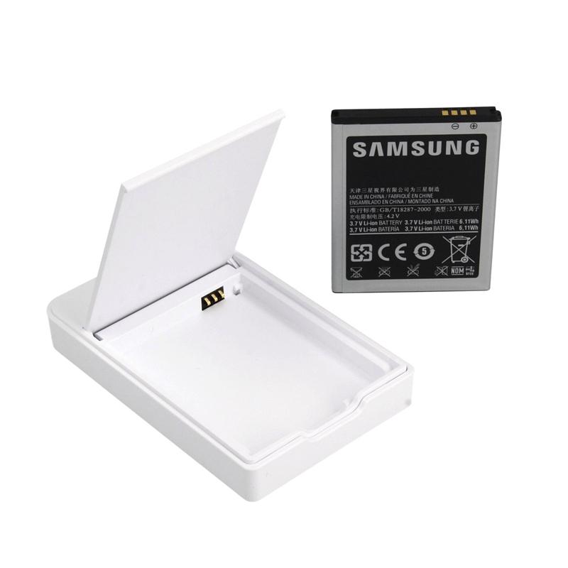 Оригинална батерия 1650mAh и док станция за Galaxy S2 i9100 - Samsung Extra Battery Kit EBH-1A2EGE (бял) | JAR Computers Оригинална батерия 1650mAh и док станция за Galaxy S2 i9100 - Samsung Extra Battery Kit EBH-1A2EGE (бял)