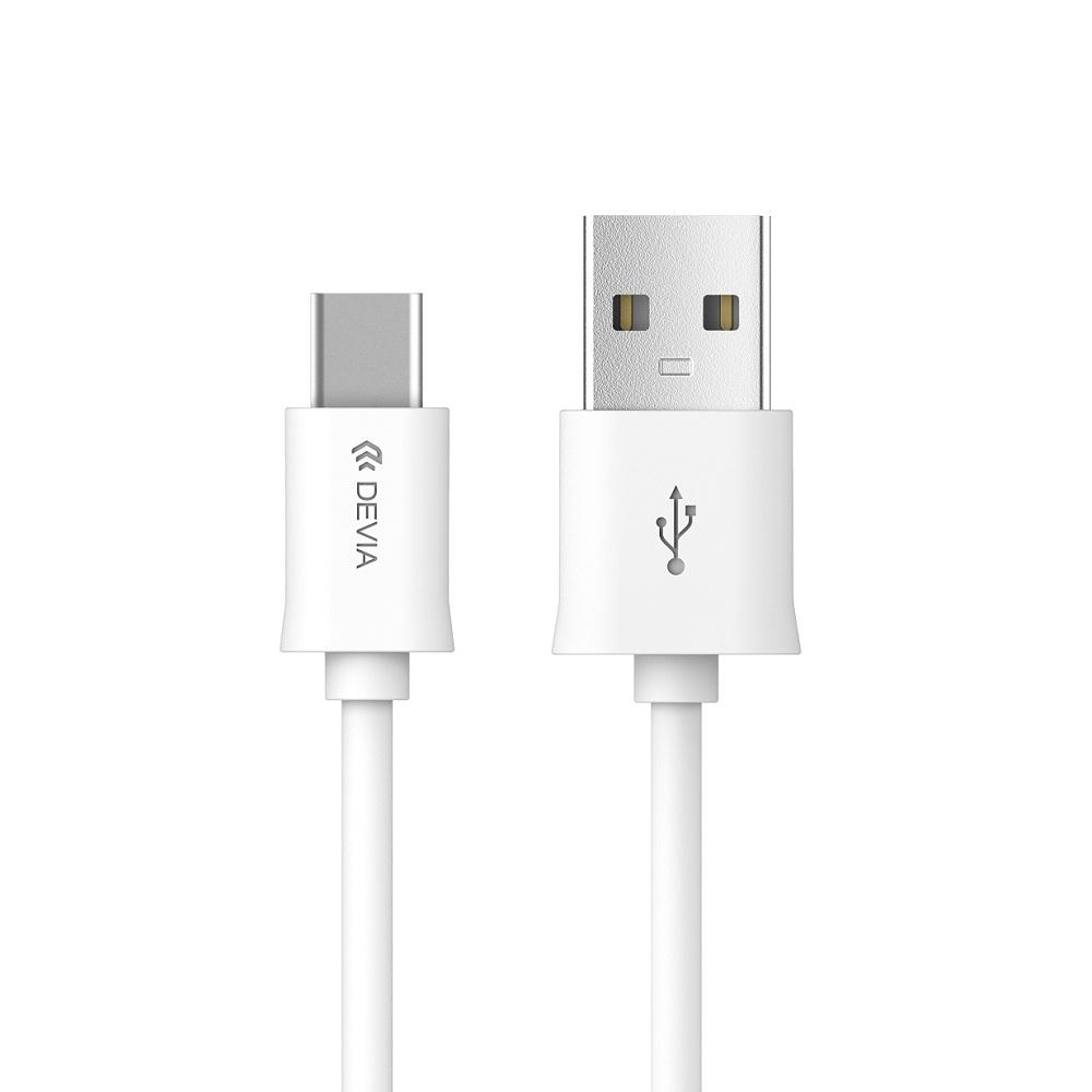 USB-C кабел за MacBook 12 и устройства с USB-C порт (100 см) - Devia Smart USB-C to USB Cable (бял) | JAR Computers USB-C кабел за MacBook 12 и устройства с USB-C порт (100 см) - Devia Smart USB-C to USB Cable (бял)