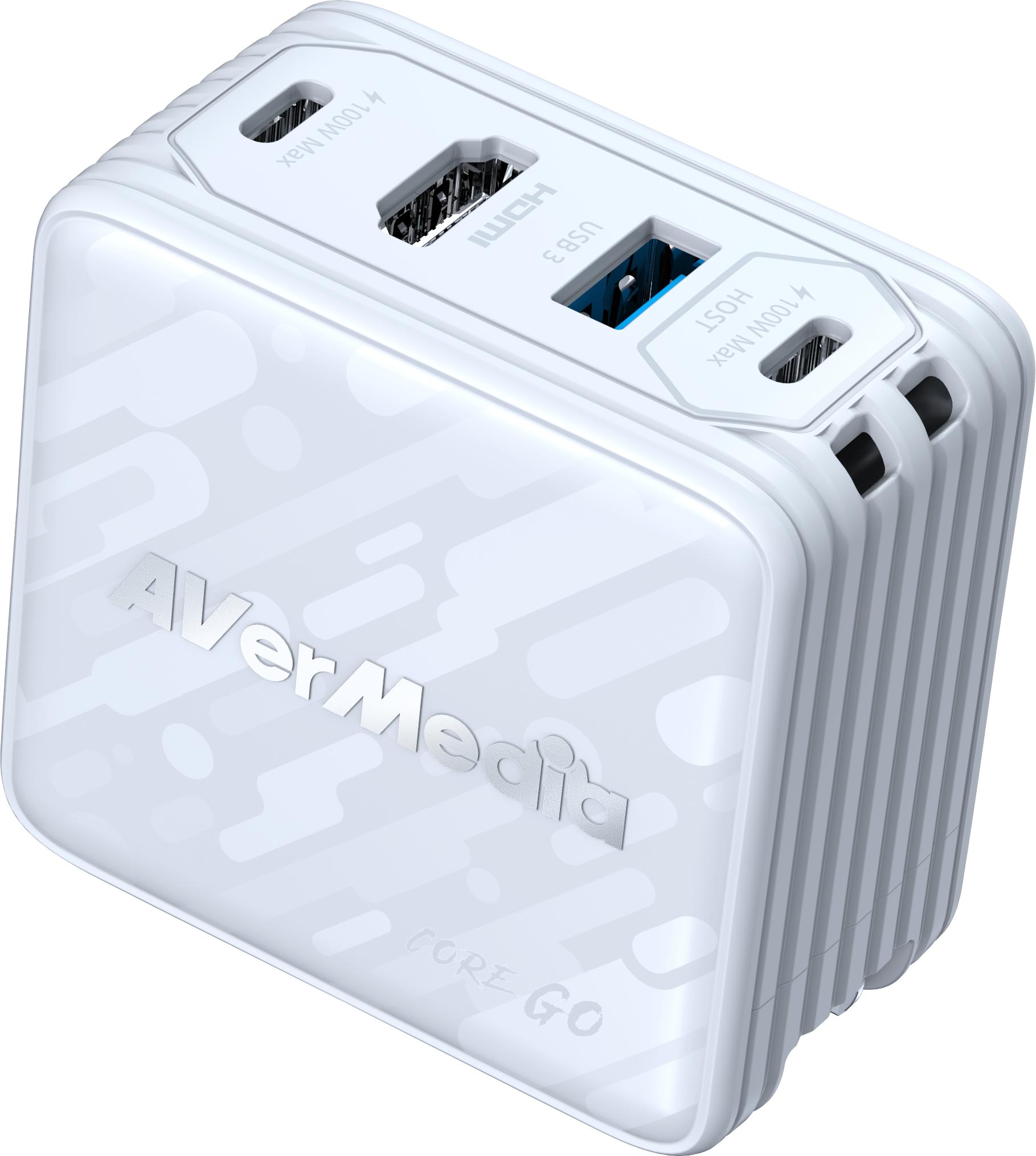 Зарядна станция AverMedia Core Go GC313 White | JAR Computers Зарядна станция AverMedia Core Go GC313 White