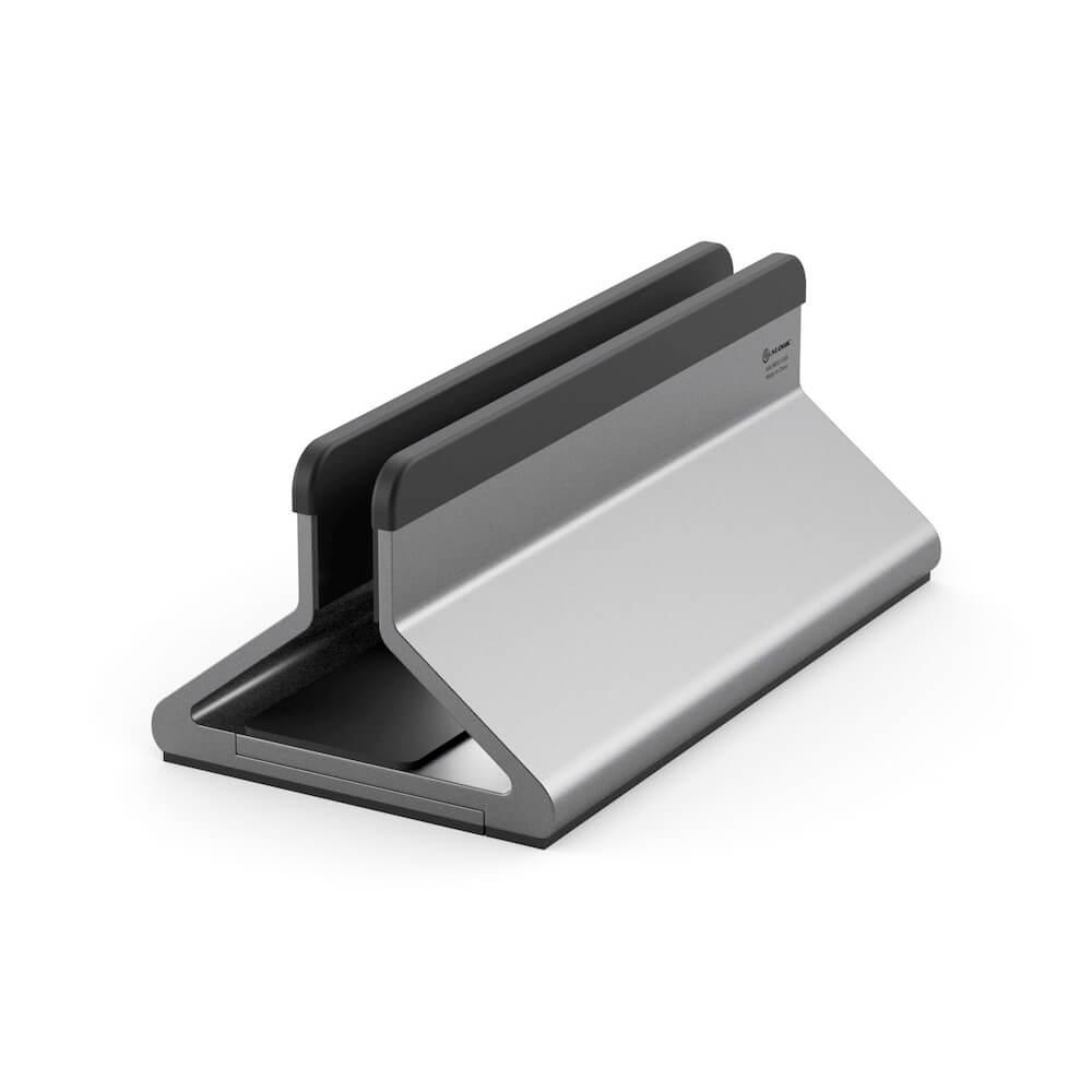 Alogic Bolt Universal Vertical Aluminium Laptop Stand - вертикална алуминиева поставка за MacBook и лаптопи (тъмносив)