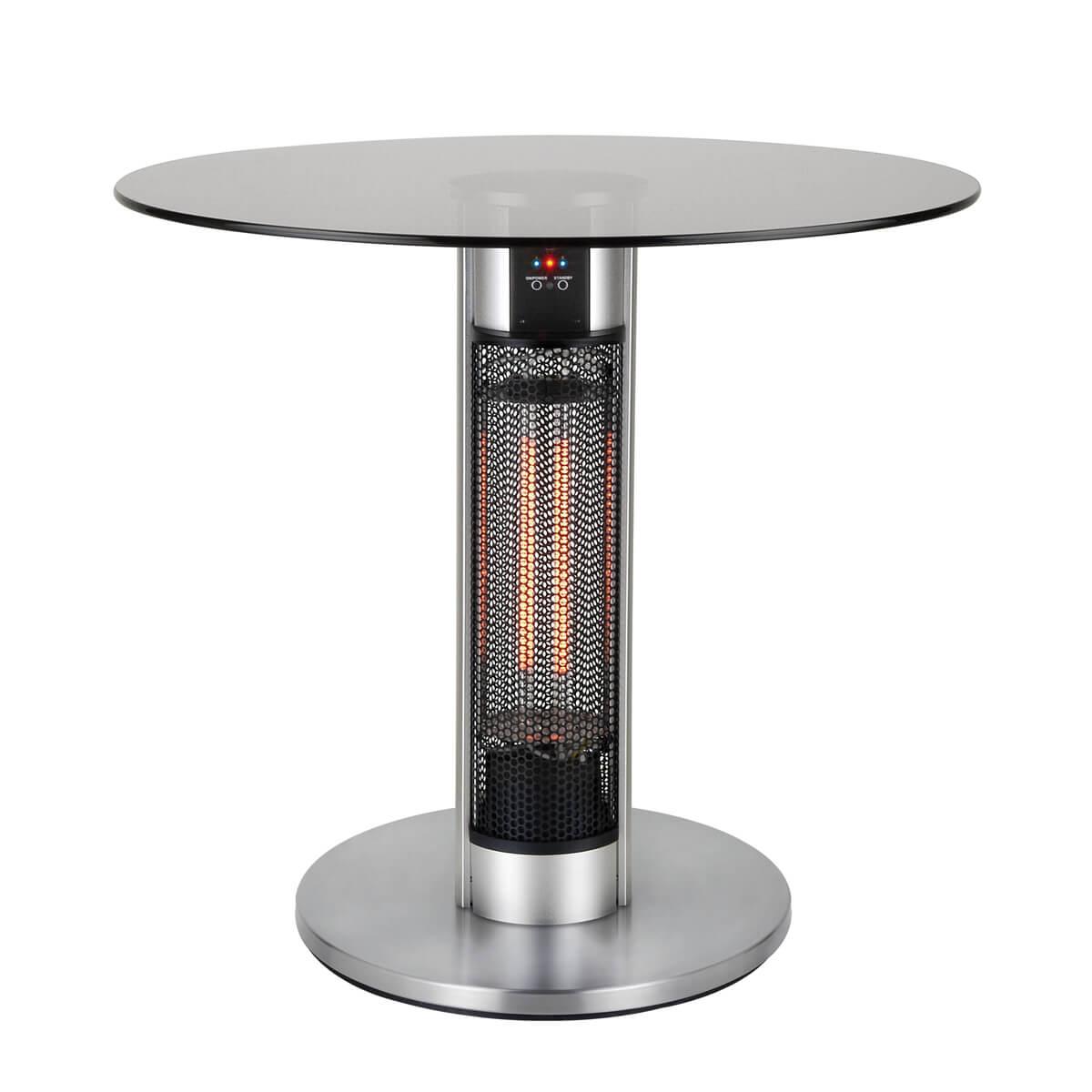 Бар маса с инфрачервен нагревател с дистанционно управление - Platinet Table Heater Remote Controller 75CM 800W/1600W IP55 | JAR Computers Бар маса с инфрачервен нагревател с дистанционно управление - Platinet Table Heater Remote Controller 75CM 800W/1600W IP55