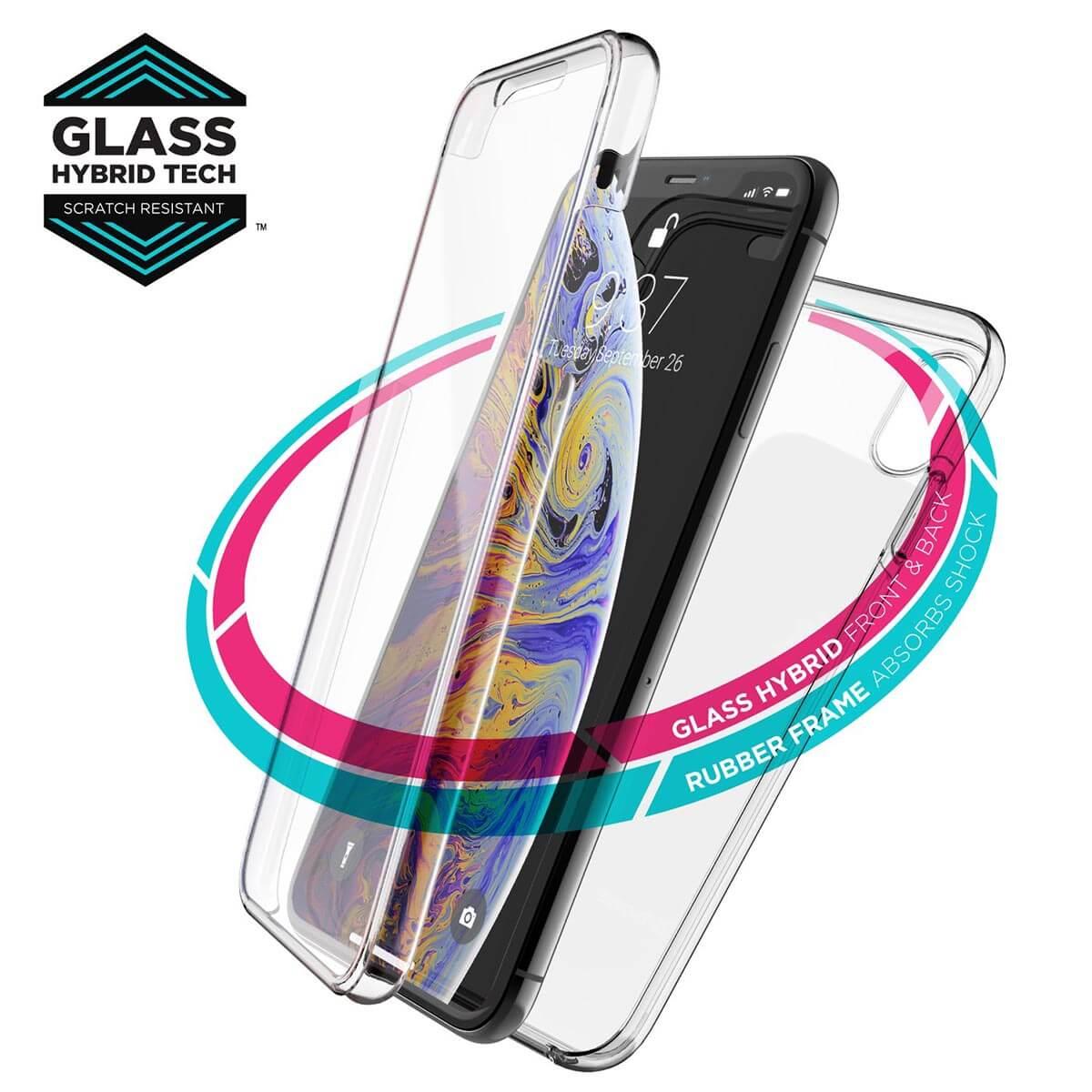 Цялостна защита за дисплея и задната част на iPhone XS Max - X-doria Defense 360X Case (прозрачен) | JAR Computers Цялостна защита за дисплея и задната част на iPhone XS Max - X-doria Defense 360X Case (прозрачен)