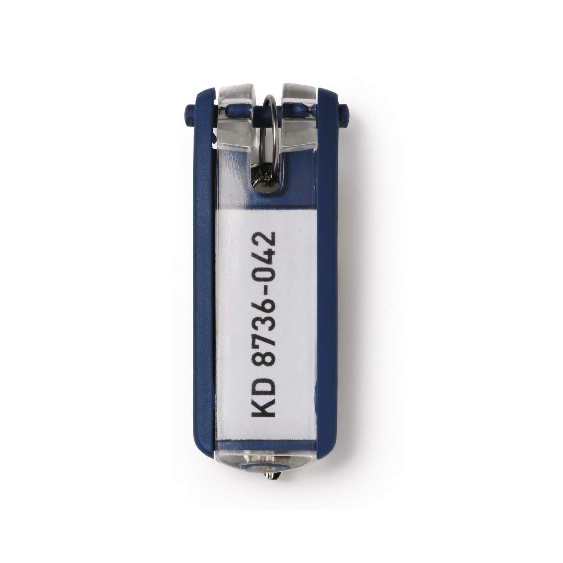 Durable Ключодържатели, резервни, с табелка, 6 броя, тъмносини | JAR Computers Durable Ключодържатели, резервни, с табелка, 6 броя, тъмносини
