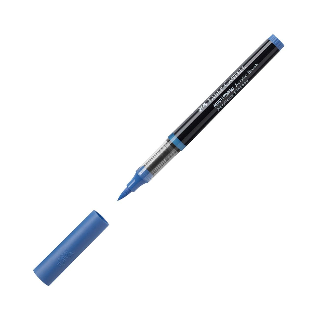 Faber-Castell Маркер-четка Multimark, акрилен, светлосин