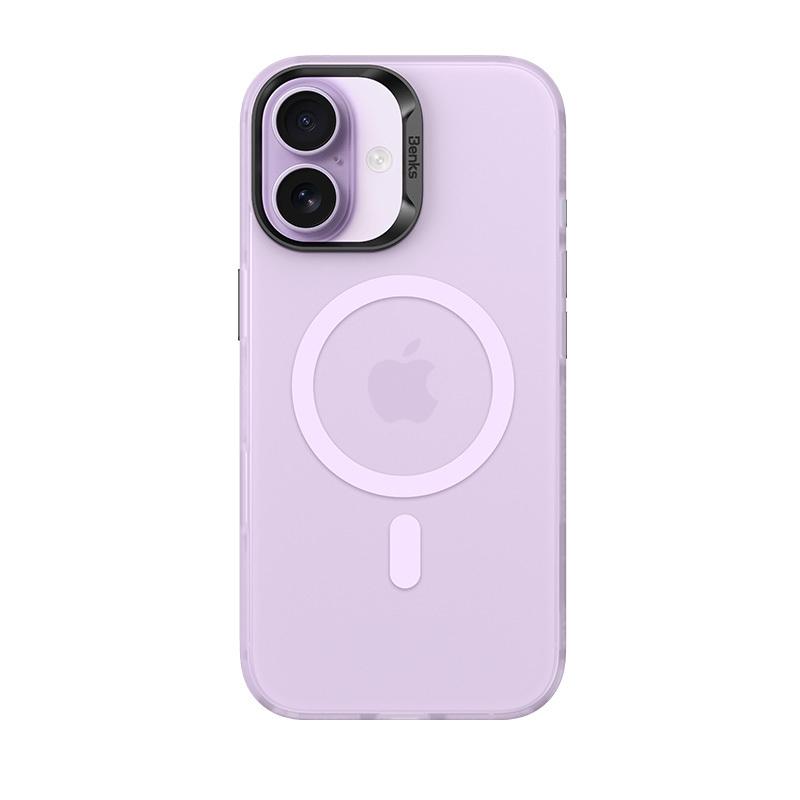 Хибриден удароустойчив кейс с MagSafe за iPhone 17 - Benks Magnetic Lucid Armor Camera Control Case (розов) | JAR Computers Хибриден удароустойчив кейс с MagSafe за iPhone 17 - Benks Magnetic Lucid Armor Camera Control Case (розов)