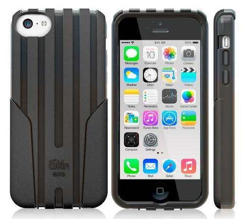 Хибриден удароустойчив кейс за iPhone 5, iPhone 5S, iPhone SE - iSkin Exo (черен) | JAR Computers Хибриден удароустойчив кейс за iPhone 5, iPhone 5S, iPhone SE - iSkin Exo (черен)