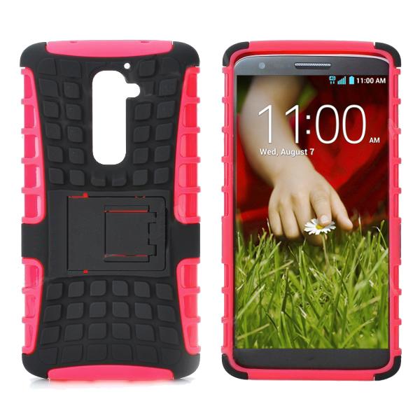 Хибриден удароустойчив кейс за LG G2 - Shell Case (черен-розов) | JAR Computers Хибриден удароустойчив кейс за LG G2 - Shell Case (черен-розов)