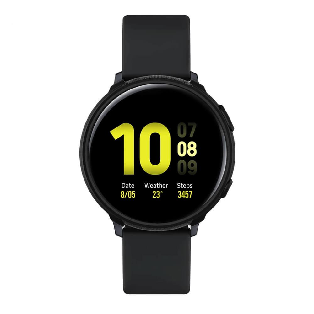 Качествен силиконов (TPU) кейс за Samsung Galaxy Watch Active 2 (44mm) - Spigen Liquid Air Case (черен) | JAR Computers Качествен силиконов (TPU) кейс за Samsung Galaxy Watch Active 2 (44mm) - Spigen Liquid Air Case (черен)