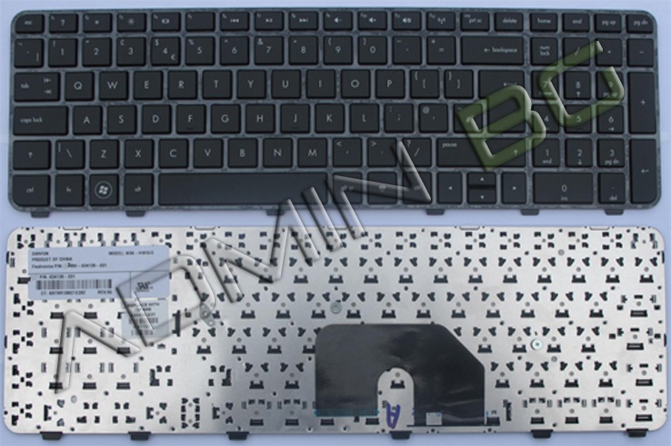 Клавиатура за лаптоп HP DV6-6000 Черна с черна рамка | JAR Computers Клавиатура за лаптоп HP DV6-6000 Черна с черна рамка