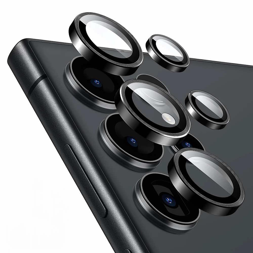 Предпазни стъклени лещи за камерата на Samsung Galaxy S25 Ultra - Lito S Plus Tempered Glass Camera Lens Protector (черен) | JAR Computers Предпазни стъклени лещи за камерата на Samsung Galaxy S25 Ultra - Lito S Plus Tempered Glass Camera Lens Protector (черен)