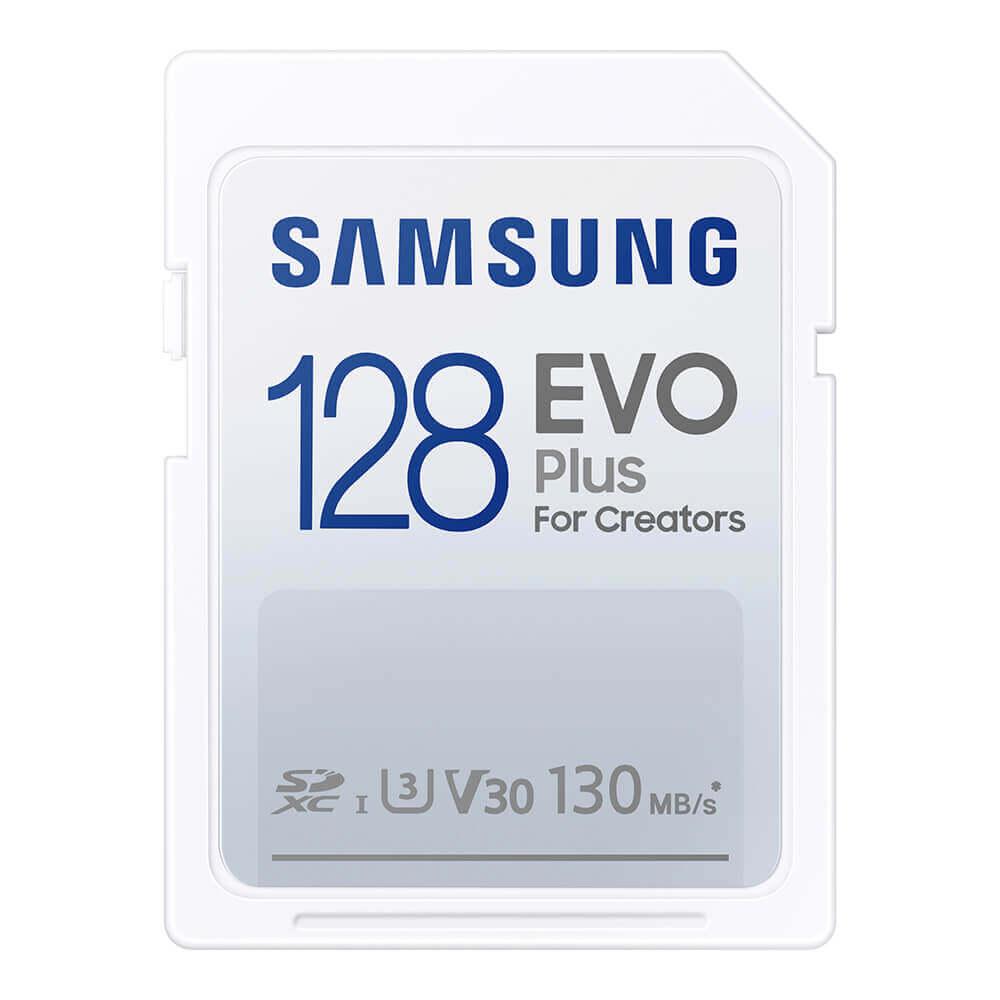 Samsung SDXC Card EVO Plus 128GB (клас 10) - SDXC карта памет за мобилни устройства (подходяща за фотоапарати и камери) (разопакован продукт) | JAR Computers Samsung SDXC Card EVO Plus 128GB (клас 10) - SDXC карта памет за мобилни устройства (подходяща за фотоапарати и камери) (разопакован продукт)