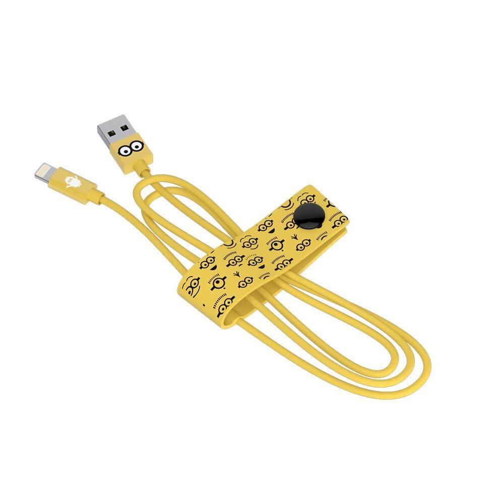 Сертифициран Lightning кабел за iPhone, iPad и iPod с Lightning (120 см) - USB Tribe Minions Tom Lightning Cable | JAR Computers Сертифициран Lightning кабел за iPhone, iPad и iPod с Lightning (120 см) - USB Tribe Minions Tom Lightning Cable