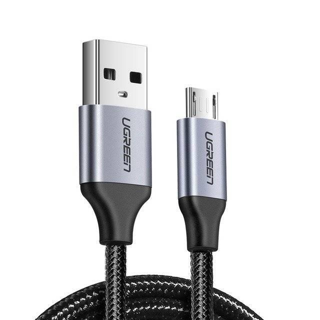 UGREEN Кабел USB-A - Micro USB, 2м, 2A /черен/ - US290 / 60148 | JAR Computers UGREEN Кабел USB-A - Micro USB, 2м, 2A /черен/ - US290 / 60148