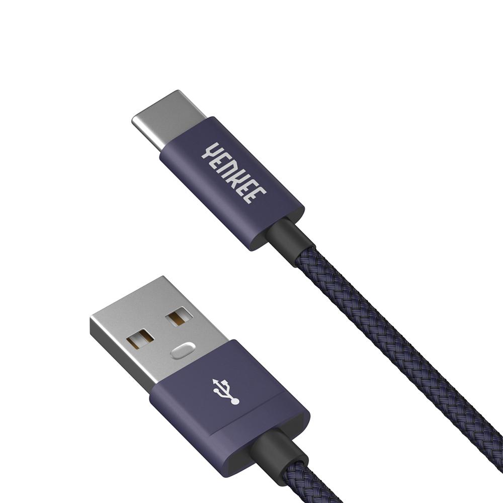 Yenkee Кабел 301 BE, USB-A Male към USB-C Male, 1 m, син | JAR Computers Yenkee Кабел 301 BE, USB-A Male към USB-C Male, 1 m, син