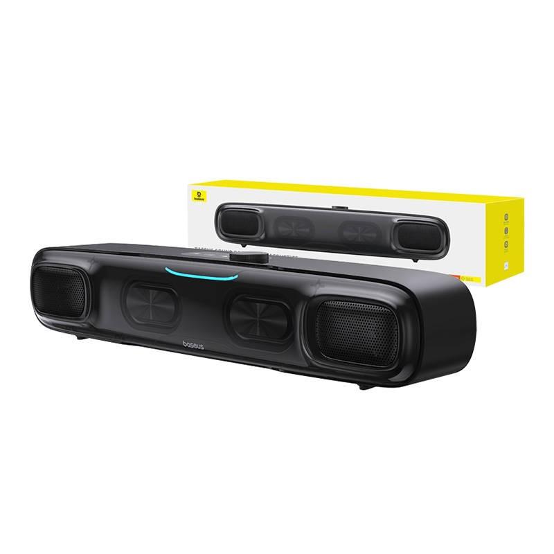 Безжичен саундбар с Bluetooth - Baseus Mini Soundbar AeQur (черен) | JAR Computers Безжичен саундбар с Bluetooth - Baseus Mini Soundbar AeQur (черен)