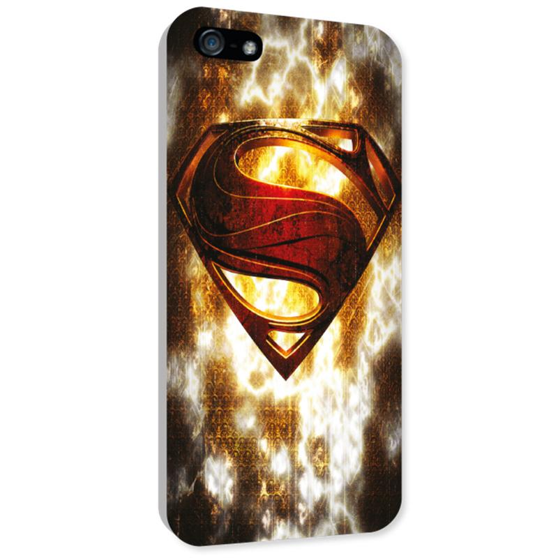 Дизайнерски поликарбонатов кейс за iPhone 5, iPhone 5S, iPhone SE - Warner Bross Superman Logo Case | JAR Computers Дизайнерски поликарбонатов кейс за iPhone 5, iPhone 5S, iPhone SE - Warner Bross Superman Logo Case