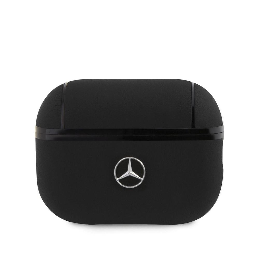 Кожен кейс (естествена кожа) за Apple AirPods Pro 2 - Mercedes-Benz Signature Leather Case (черен) | JAR Computers Кожен кейс (естествена кожа) за Apple AirPods Pro 2 - Mercedes-Benz Signature Leather Case (черен)